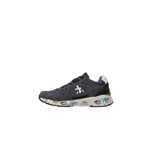 Sneakers Uomo Mase 7819 scamosciata, con logo laterale a contrasto